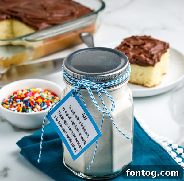 A homemade gluten-free cake mix, demonstrating the ease of preparing gluten-free desserts from scratch.