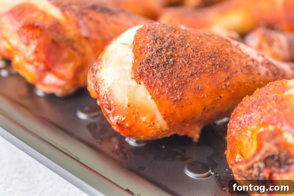 Tips for cooking on the pellet grill: Smoked chicken drumsticks