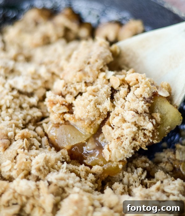 grilled apple crisp