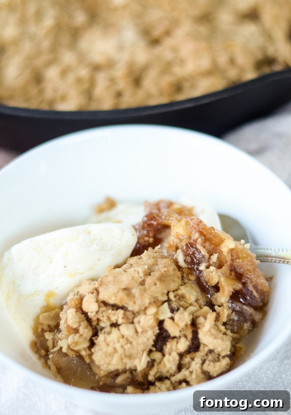 grilled apple crisp