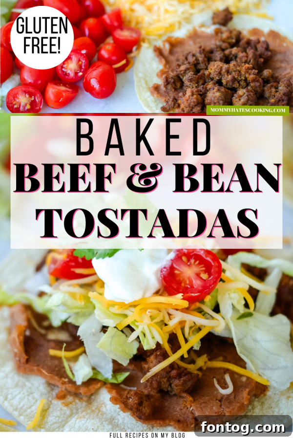 baked tostadas recipe pin