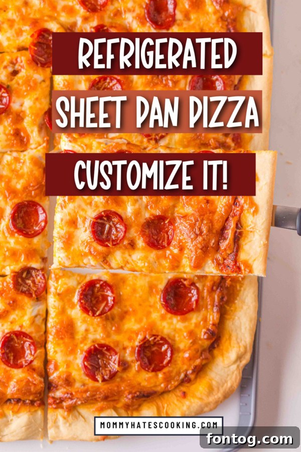 sheet pan pizza with refrigerated dough